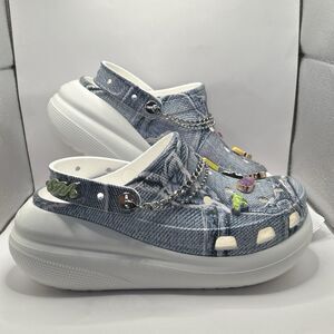 Rare SZA x Crocs Classic Crush Denim Platform Clog Women’s 9 / Men’s 7 NWT